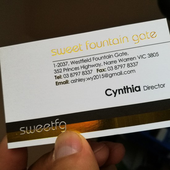 Budget Foiled Business Cards