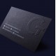 Specialty Thick Black Business Cards Foil Stamping Finish + (Embossing or Debossing) + (Edge Foil or Edge Paint Option)