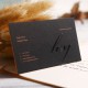 Specialty Thick Black Business Cards Foil Stamping Finish + Raised 3D UV + Edge Foil or Edge Paint Option