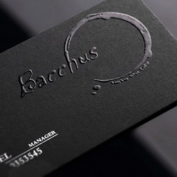 Specialty Thick Black Business Cards Foil Stamping Finish + Raised 3D UV + Edge Foil or Edge Paint Option