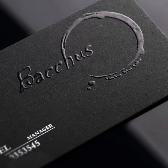 Specialty Thick Black Business Cards Foil Stamping Finish + Raised 3D UV + Edge Foil or Edge Paint Option