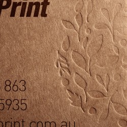 Specialty Thick Kraft Paper Business Cards (Embossing or Debossing)