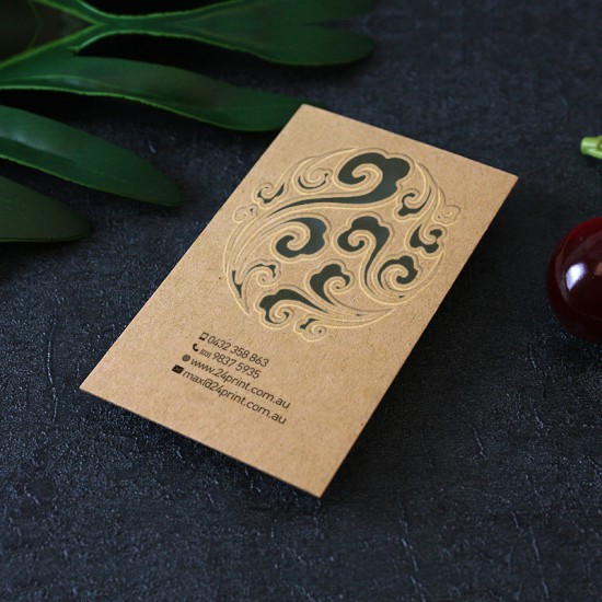 Specialty Thick Kraft Paper Business Cards (Embossing or Debossing)