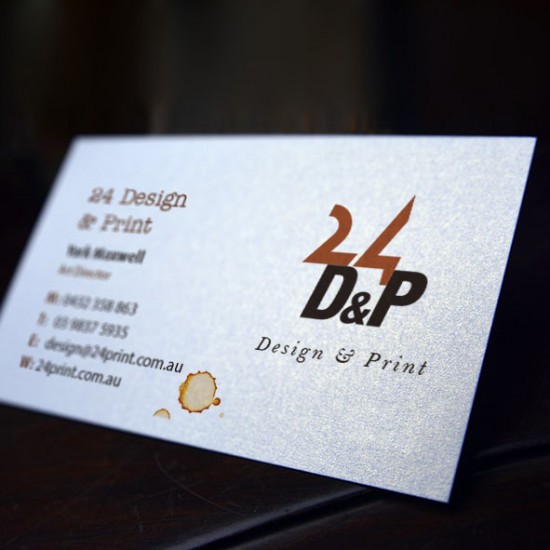 Budget Textured Pearl Paper Business Cards (Foil Option Available)